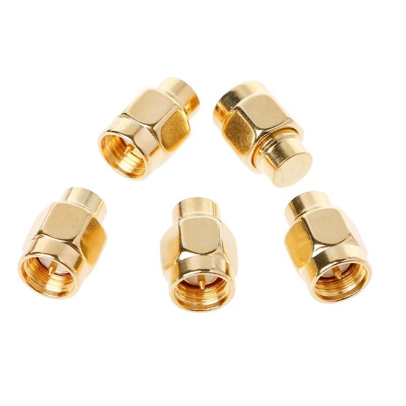 5Pcs/Set 50 OHM RF Coaxial Gold plated Matched Termination LOADS SMA male connector