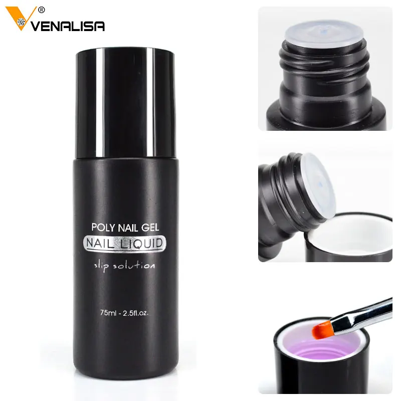 Venalisa – Gel pour les ongles, Extension, brosse, transparent, épais, 45g, #71068