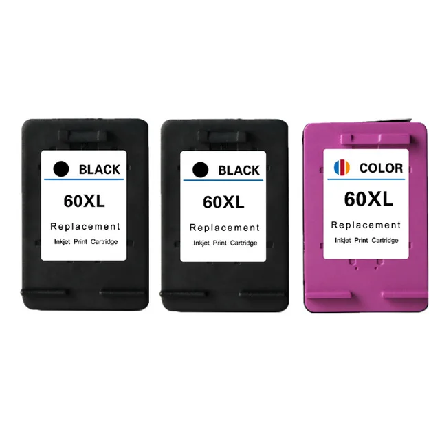 Remanufactured Ink Cartridge 60XL for HP 60 XL Deskjet D2530 D2545 F2430 F4224 F4440 F4480 ENVY C4650 C4680 Printers