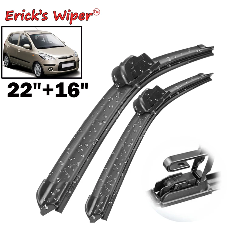 Erick\'s Wiper LHD Front Wiper Blades For Hyundai I10 MK 1 2007 - 2013 Windshield Windscreen Clean Window Car Rain Brush 22\