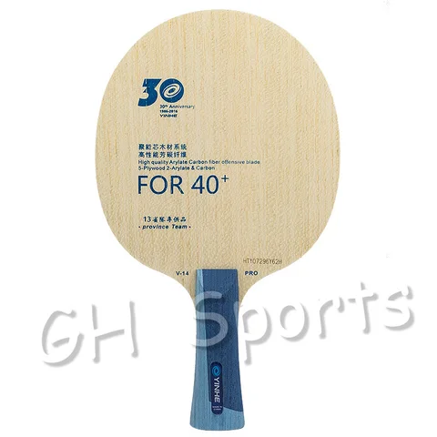 Yinhe 30o aniversário versão pro V14 V-14 pro lâmina de tênis de mesa para novo material 40+