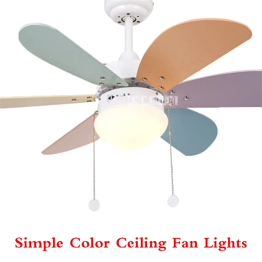 

KF-A0601 Household 220V Ceiling Fan lights Restaurant /Children Room Modern Simple LED Fan Lamp For 10-15 Square meters