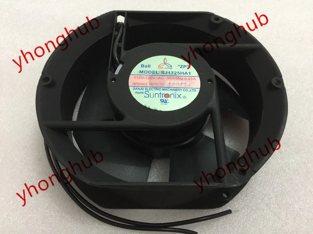 

SANJUN SJ1725HA AC 110V-120V 50/60Hz 0.65A 170x170x51mm Server Cooling Fan