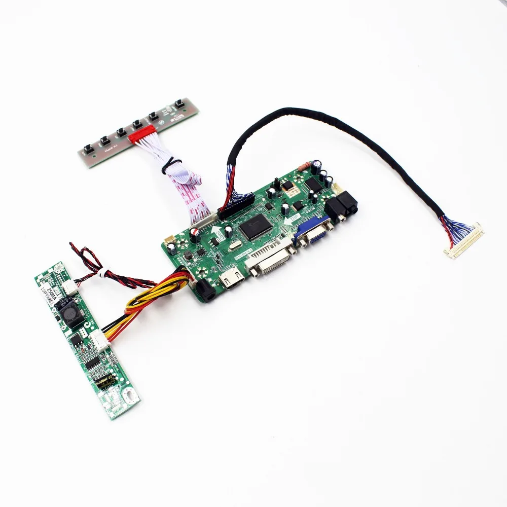 หน้าจอแอลซีดีระบบเสียง DVI กระดานควบคุมความละเอียดเข้ากันได้กับ HDMI สำหรับ Innolux 23.6นิ้ว M236HGE-L20 FHD 1920X1080แผง LED TFT