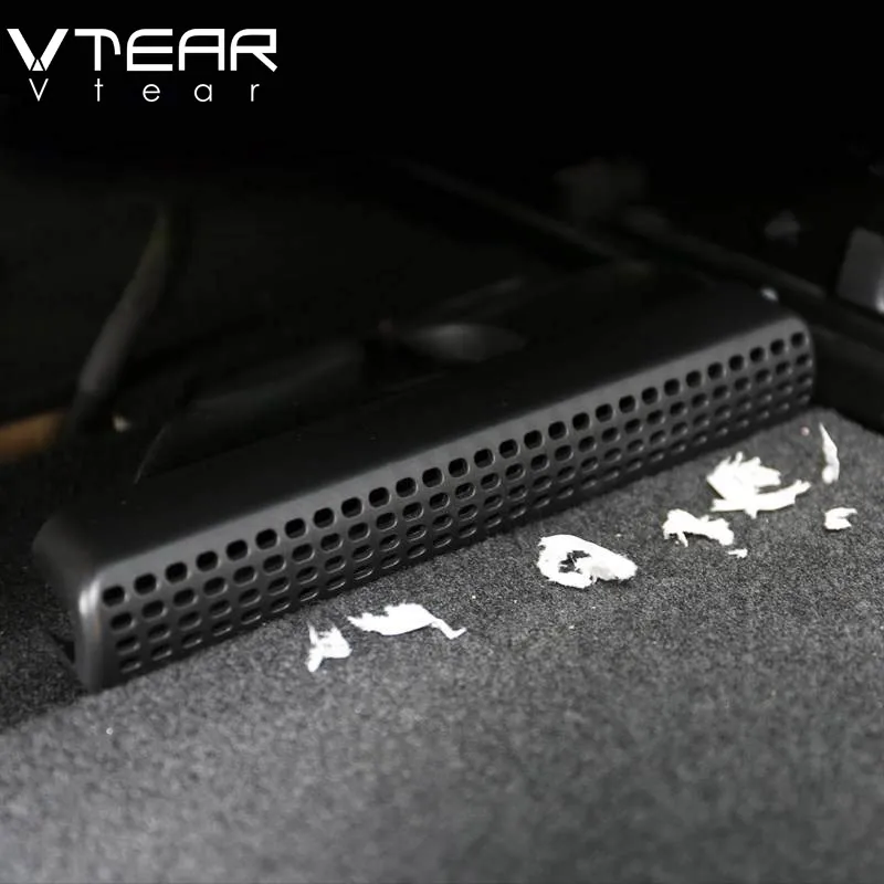 

Vtear For Peugeot 3008 GT 5008 Accessories 2021-2017 Seat Air Vent Outlet Protective Dust-Proof Cover Interior Parts 2PCS Black