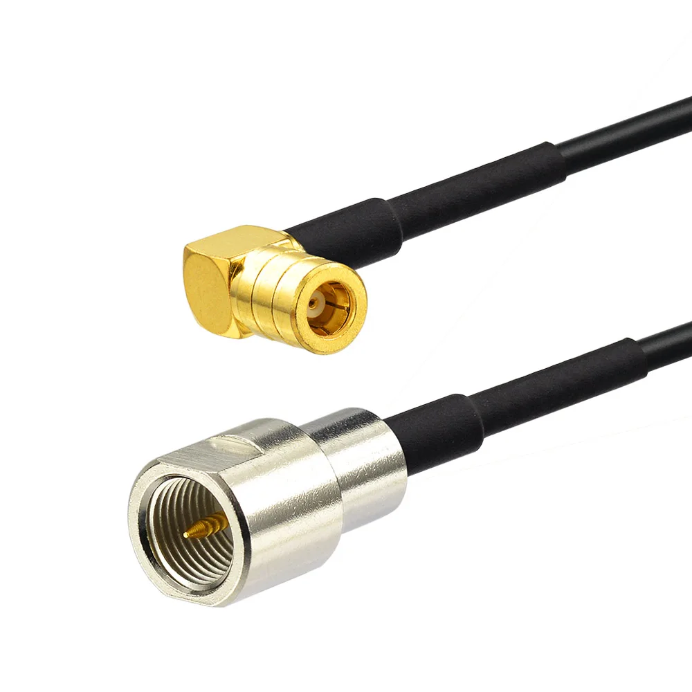 Eightwood Conversion DAB/DAB+ Car Radio Aerial Antenna RF Coaxial Adapter Cable FME Male to SMB Male Connector for Alpine DAB