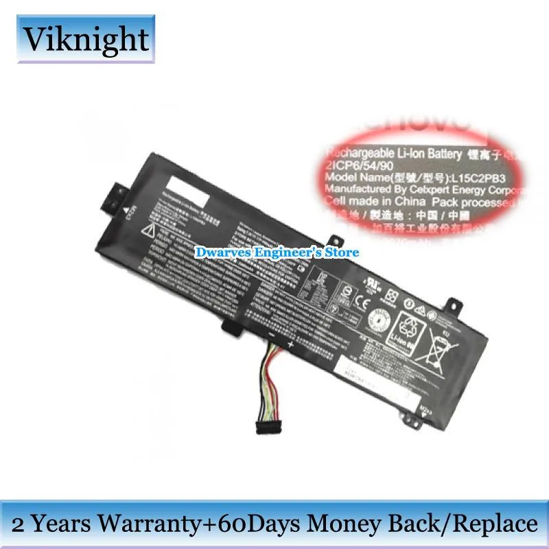 Original 7.6V 3948mAh Battery L15M2PB3 For Lenovo 310 Series 310-15ABR 310-15ISK 5B10K87714 5B10K87722 L15M2PB2 21CP6/54/90