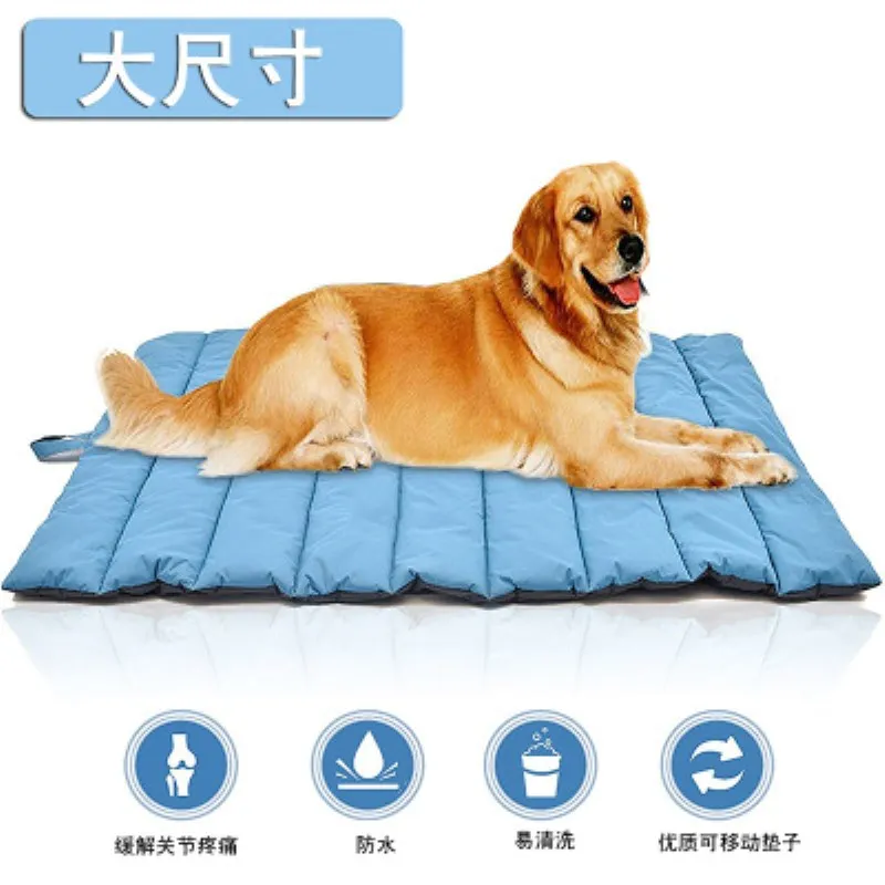 Outdoor portable waterproof dog bite pad mediumsized large dog dirt easy to clean nonstick pad pet doublesided available kennel