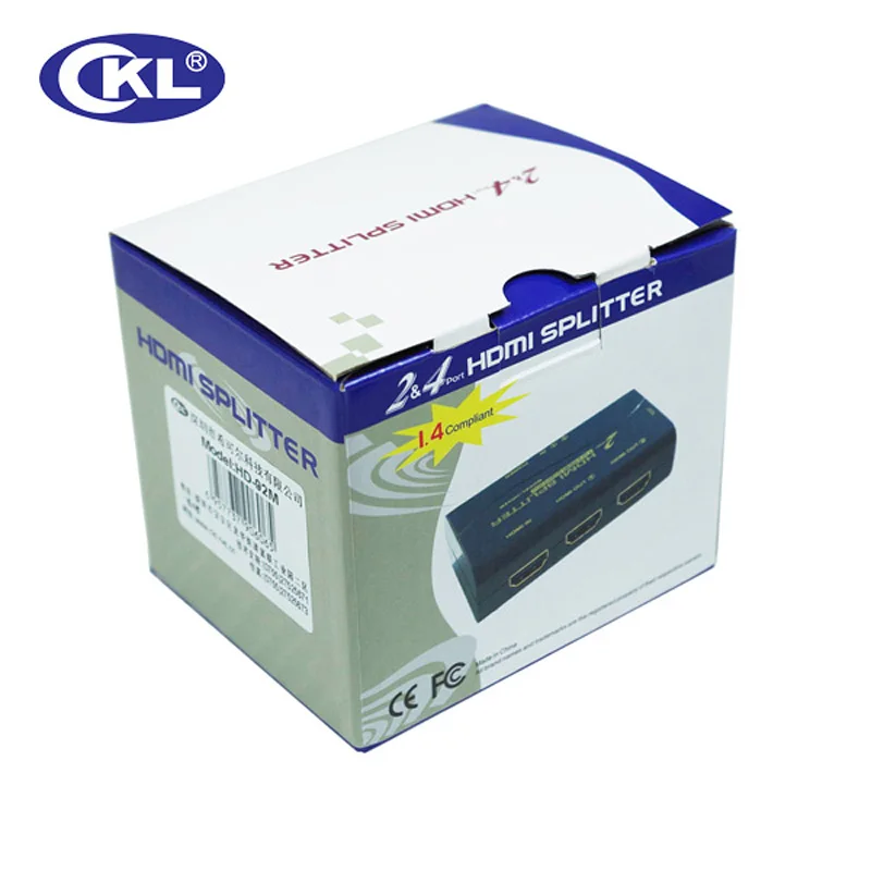 CKL HD-92M 1*2 2 ميناء البسيطة HDMI الفاصل دعم 1.4V 3D 1080P ل PC مراقب