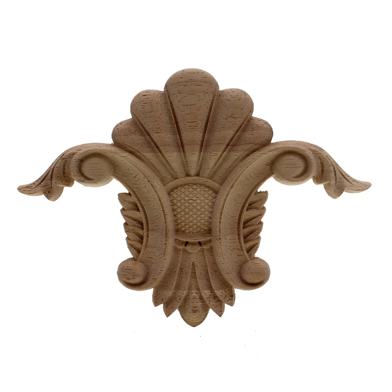 RUNBAZEF Arredamento Vintage Casa Decorazione del Giardino Maison Accessori In Legno Applique Intagliato Fiore Decoracion Hogar di Legno Figurine