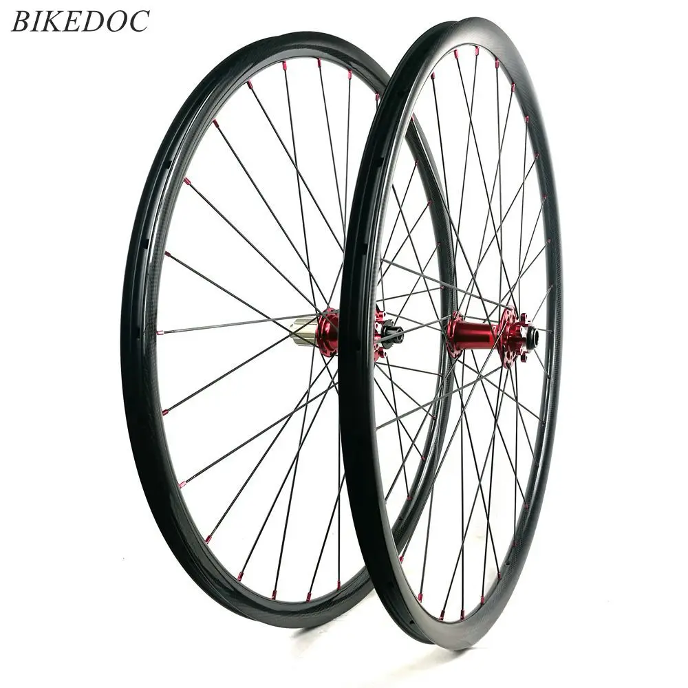 

BIKEDOC 26er Carbon MTB Wheelset 24MM*24MM Cross Country Tubeless Wheel