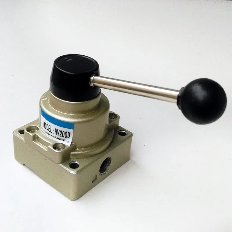 HV-200D 1/4'' Manual Operated Valve Pneumatic Hand Switch Valve