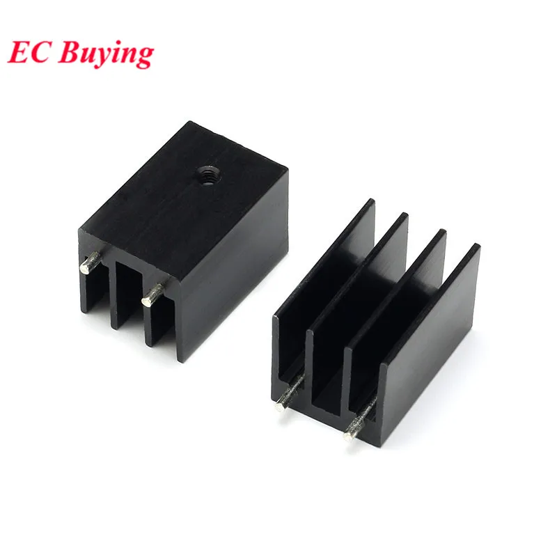 10Pcs/1pc 16X16X25mm Heatsink TO-220 Radiator Cooler Cooling Fin Aluminum Heat Sink TO220 16*16*25mm TO 220 16mmx16mmx25mm