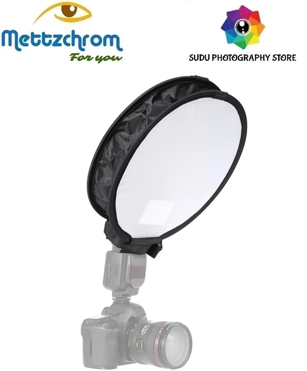 40cm Round Disc Softbox Diffuser Portable Photography Softbox For Canon Nikon Yongnuo Godox Universal Portable Softbox