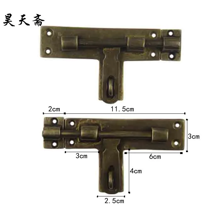 Outer section HTH-121 [Haotian vegetarian] antique door latch bolt pin door lock button inside the nose