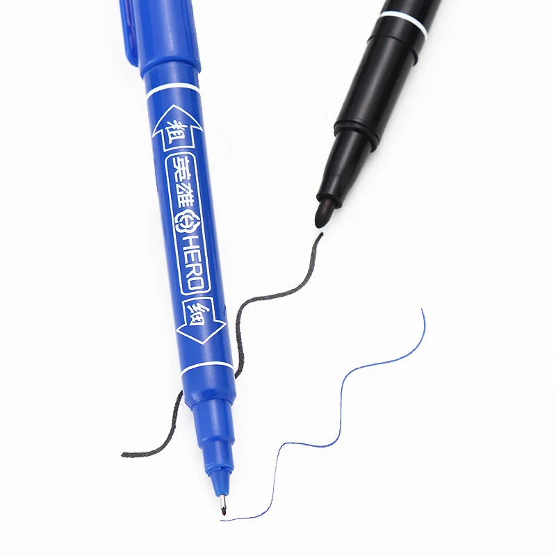 Hero 883 double headed waterborne Mark pen, student writing, marking, tracing pen