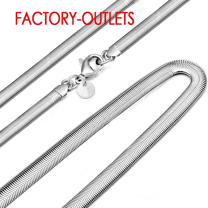 1PC 16-24 Inch Genuine 925 Sterling Silver Needle Chain Necklace Chain With Lobster Clasps Fashion Jewelry Factory Cheap Price