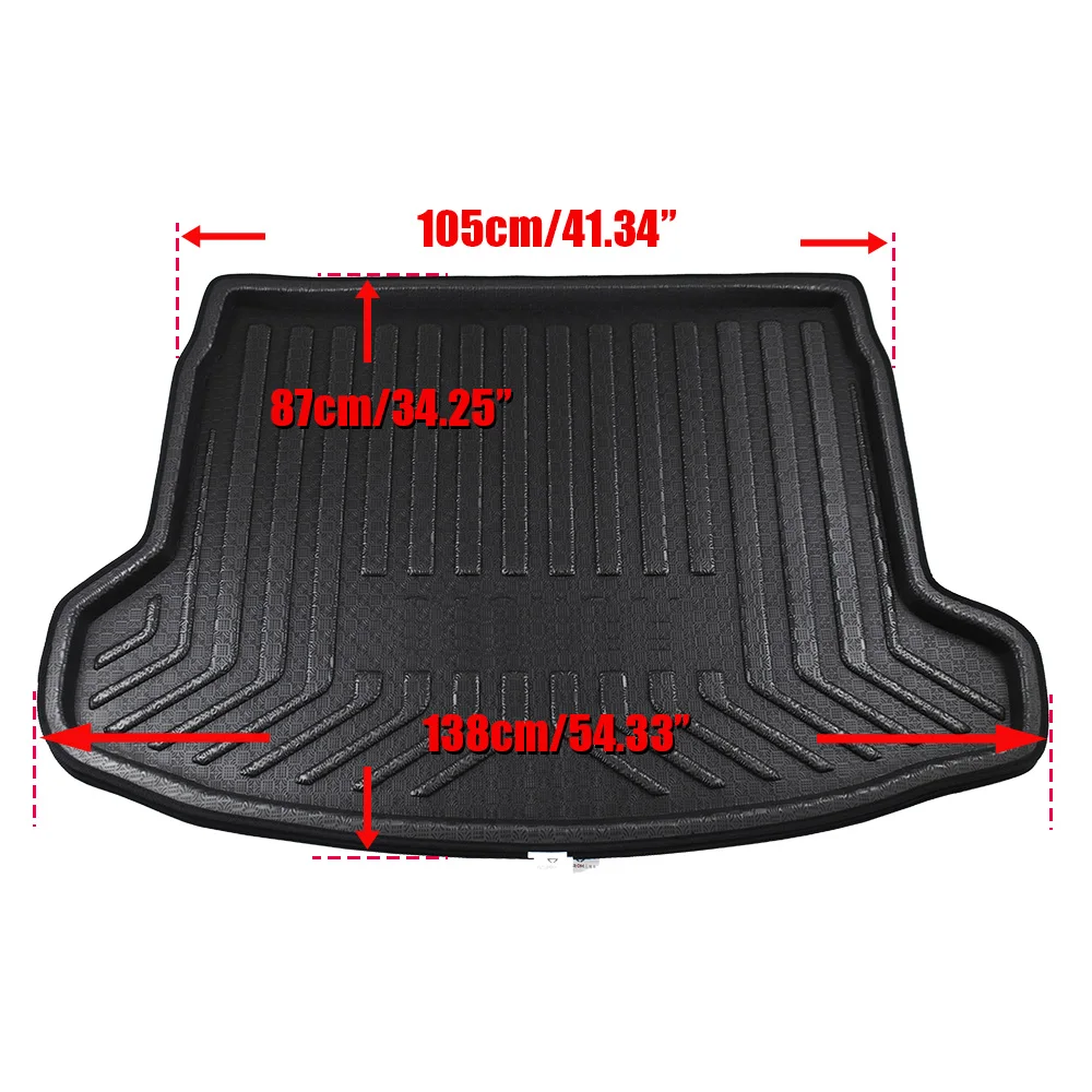 Buildreamen2 For Nissan Qashqai J11 5-Seat Car Tail Trunk Mat Boot Tray Liner Floor Cargo Mud Pad 2014 2015 2016 2017 2018 2019