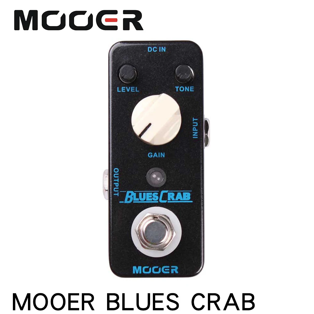 

MOOER MBD1 BLUES CRAB Blues Overdrive Guitar Effect Pedal True Bypass Electric Guitar Pedal Full Metal Shell Guitar Accessories