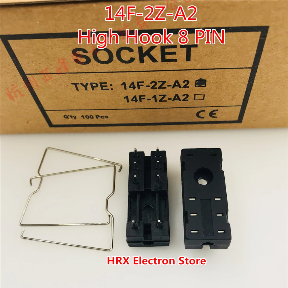 8 PIN High Hook Relay Socket 14F-2Z-A2 For G2R-2 G2R-1-E JW2SN New Original (20PCSC-100PCS/LOT)