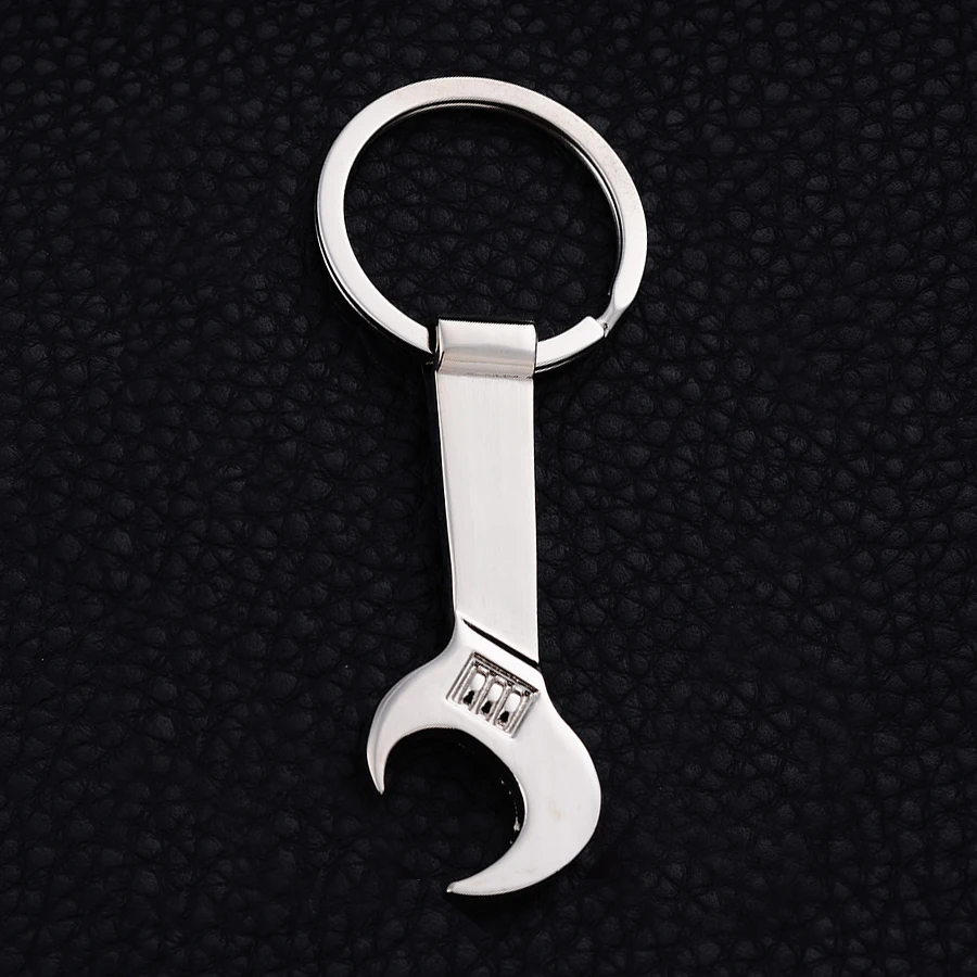 Zinc Alloy Wrench Style Key Chain Ring Holder Creative Casual Car Keychain Key Finder Charm Bag Keyfobs  Jewelry Gift J047