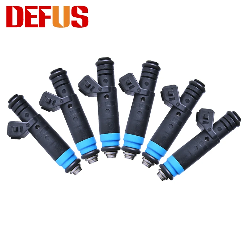 Hot 6X High Impedance Fuel Injectors Nozzle 110324 FI114992 109991 FI1149911000cc For V8 Flow Matched Engine Injection Auto Part