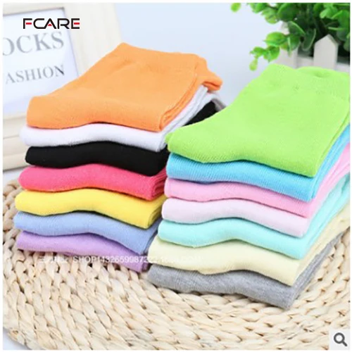 

Fcare 2016 autumn new 16PCS=8 pairs Socks high quality plain solid color candy color socks stockinets women's socks