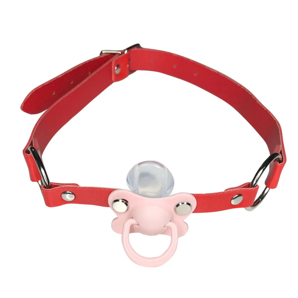 Adult pacifier gag abdl sissy ddlg adult baby bondage