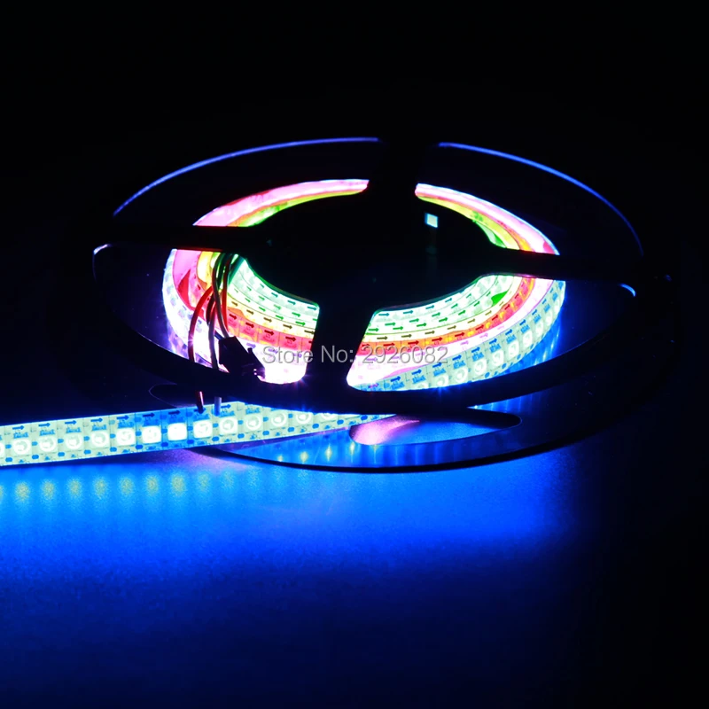 5V 144LEDs/M WS2812 Digital LED Strip Pixel Tape Light Set Programmable Flexible White PCB Outdoor Waterproof IP65 Decor Ribbon