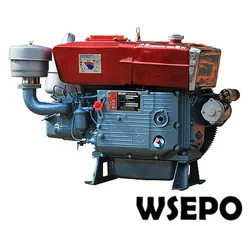 Factory Direct Supply! WSE-ZS1115 20HP Single Cylinder Water Cooled 4-stroke Diesel Engine with Electric Start