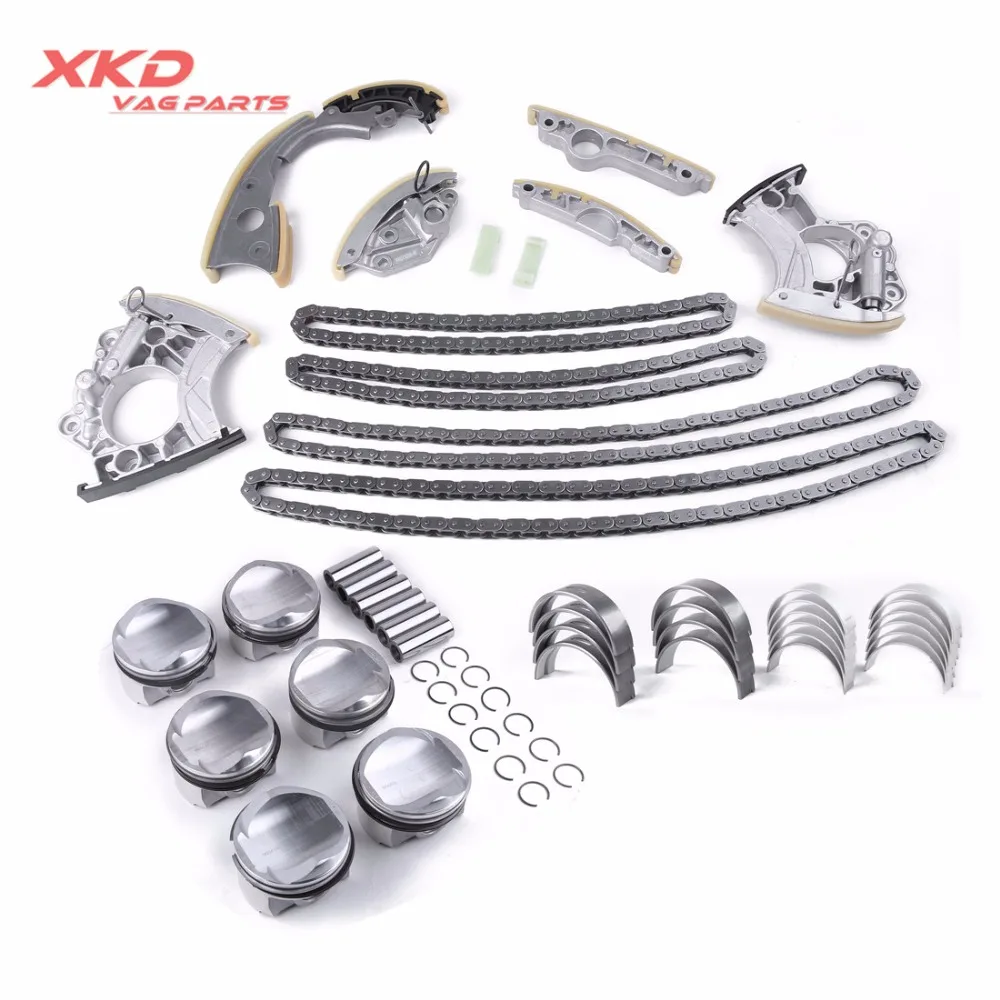 

06E107066DM Engine Rebuilding Overhaul kit Piston & Piston Ring Kit For V-W T-ouareg Au-di S4 A5 A6 Quattro Q5 Q7 3.0T V6