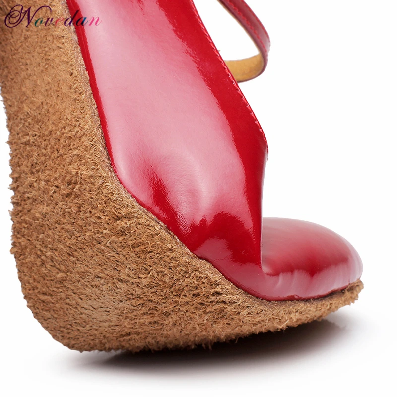 Sapatos de salto feminino, sapatos de couro patenteado brilhantes de dedo fechado para salão de salão, preto, dourado, vermelho, baile de tango, para mulheres de 5cm/7cm