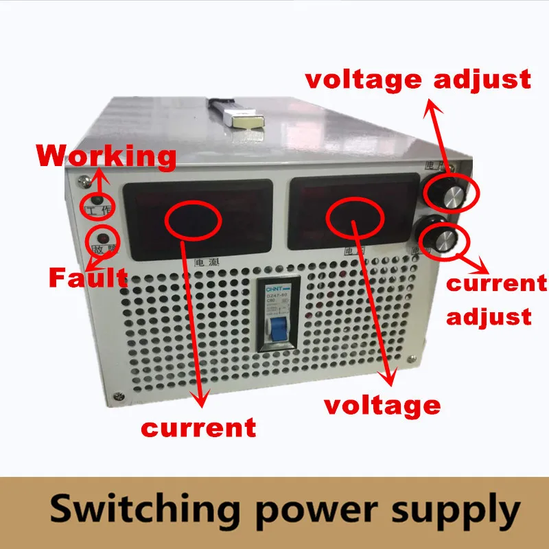 3000W 0-24v 0-125A Output current&voltage both adjustable Switching power supply AC-DC For industry, led light, Laboratory test