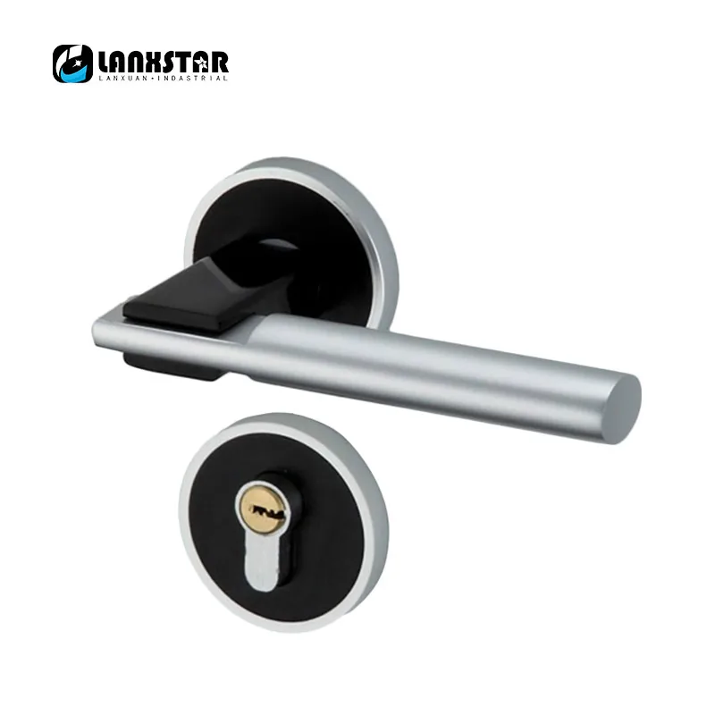 

LANXSTAR New Style High Quality Door Locks Brass Lock Interior Door Space Aluminiun Handle Locks Building Hardware Lockset