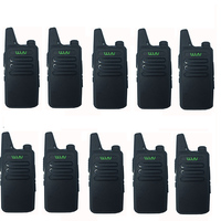 10pcs WLN KD C1 Mini Ham Two Way Radio Walkie Talkie FM ham radio hf transceiver 5W long range better than baofeng BF-888S UHF P