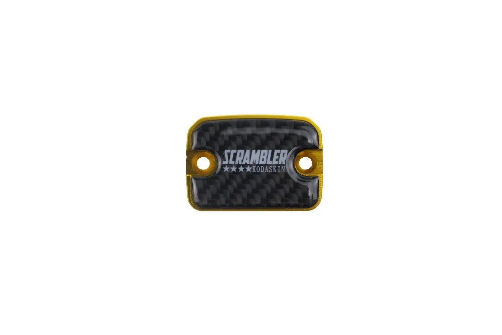 KODASKIN Motrocycle Carbon Italy Brake Fluid Reservoir Cap Front for Ducati Scrambler SIXTY2 (Gold)