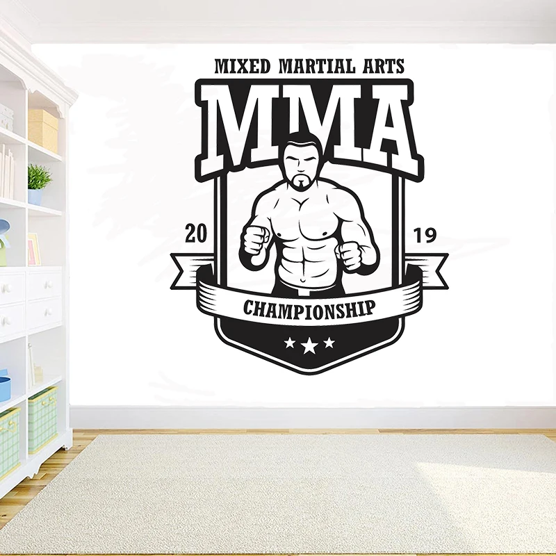 

Extreme Fighters Wrestling wall decal room decoration removeable vinyl DIY decals Fight Sport Martial Arts Sticker G949