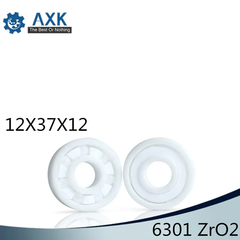 6301 Full Ceramic Bearing ( 1 PC ) 12*37*12 mm ZrO2 Material 6301CE All Zirconia Ceramic Ball Bearings