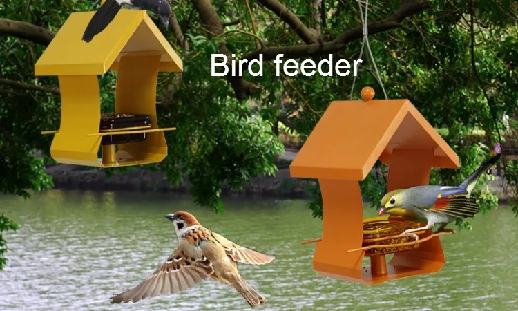 European style wild bird feeder Outdoor bird feeders food container