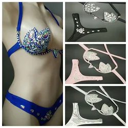 2019 venus vacation diamond bikini set new women swimwear crystal rhinestone bathing suit new design sexy brazilian swimsuit
