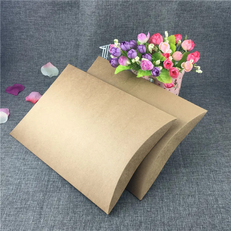 

100Pcs/Lot 2018 Natural Kraft Paper Gift Packaging Box Craft Box Folding Kraft Paper Brown Handmade Soap Paper Cardboard Box