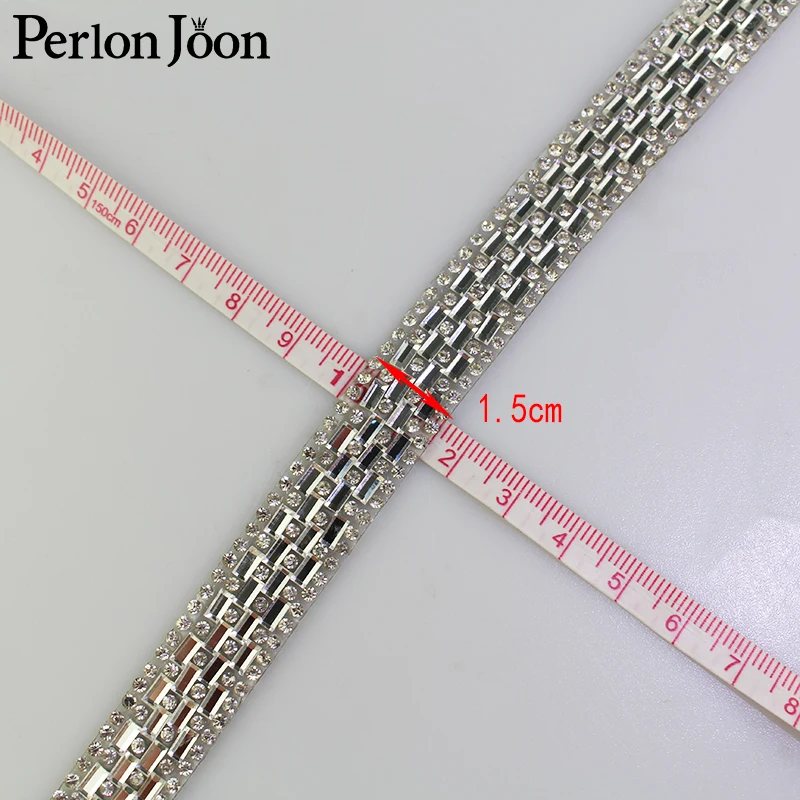 1yard white hot fix rhinestone glass ribbon crystal rhinestone trim tape decorative shoes clothing accessories TR017