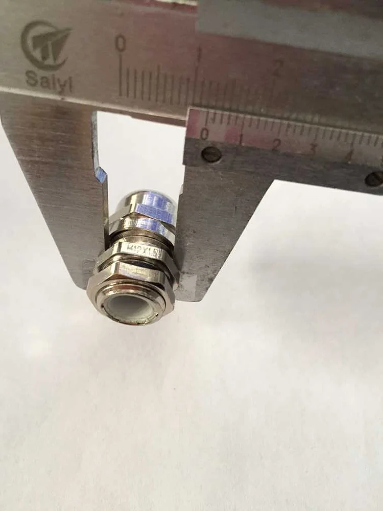 3 Pz Metallo M12 3.0-6.5mmm Connector Cable Gland