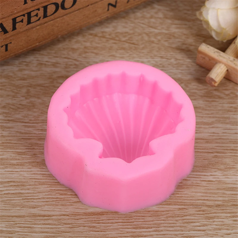 Aomily 3D Ocean Shell Silicone Chocolate Mould Heart Love Soap Mold Candle Polymer Clay Molds Crafts DIY Forms Soap Base Tool