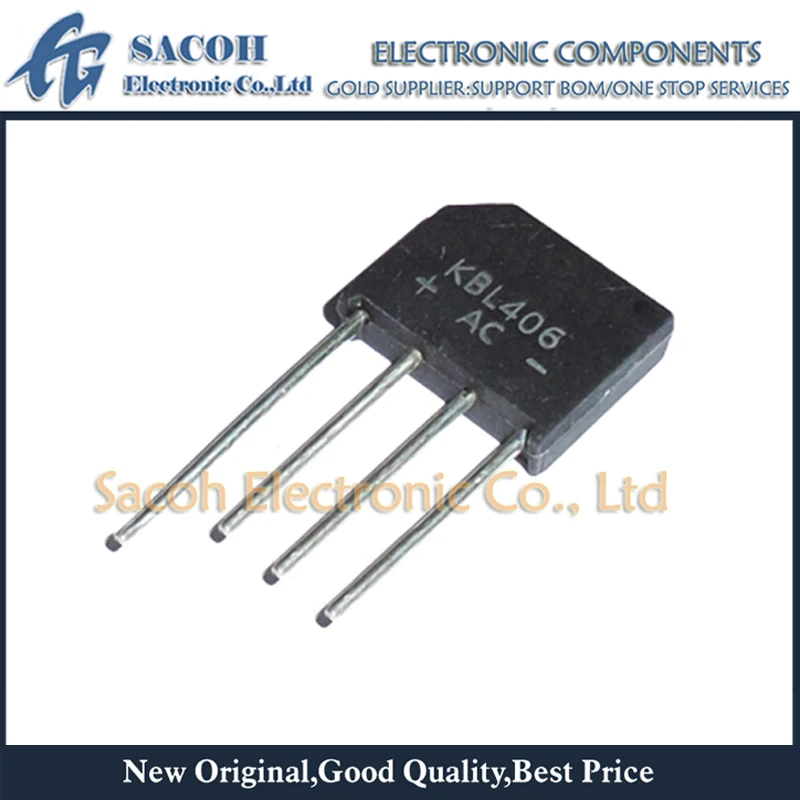 

New Original 10Pcs/Lot KBL406 KBL406G OR KBL409 KBL408 KBL407 KBL405 KBL404 KBL403 KBL402 KBL401 DIP-4 4A600V Bridge Rectifier