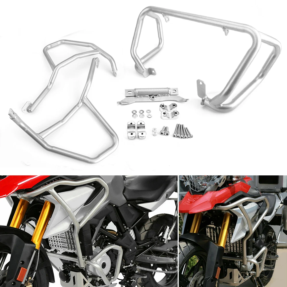 For BMW G310GS G 310GS 2017-2023 Motorcycle Engine Guard Bumpers Tank protector Upper Crash Bars Cover G310R G310 R G 310R