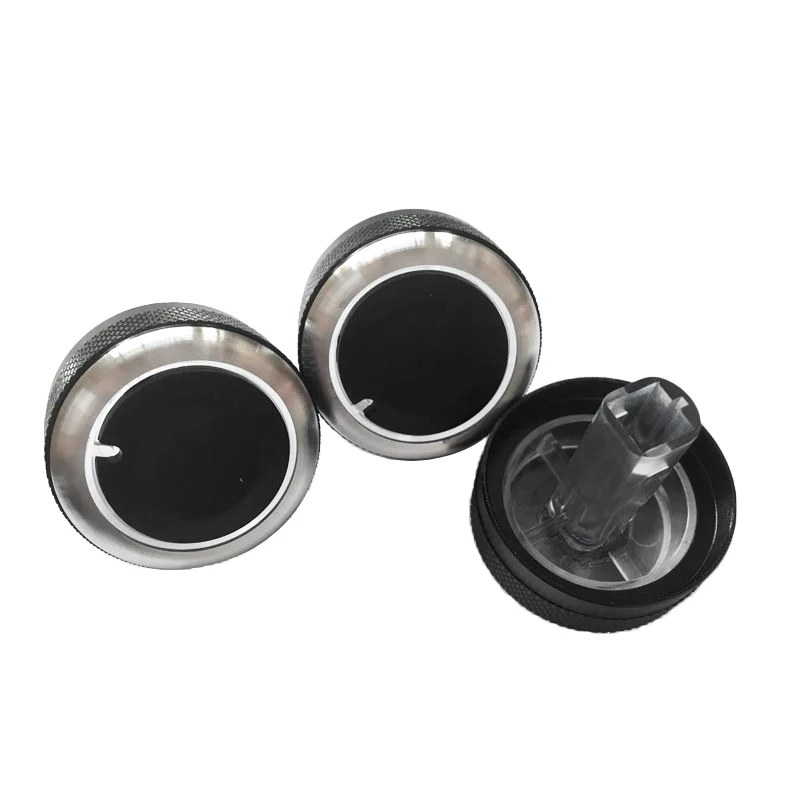 3pcs/set Aluminum alloy air conditioning knob For Geely Panda 2009 - 2017 heat control switch ac knob car accessories