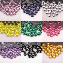 Hot Fix Rhinestones Iron On Rhinestones For Clothes Nail art High Quality SS6 SS10 SS16 SS20 Glass Crystal AB Hot Fix Stone