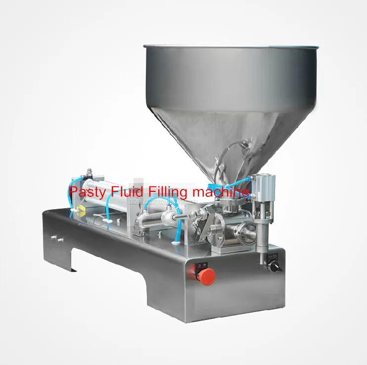 10-200ML Pneumatische pasteuze voedsel vulmachine kleverige pasteuze vuller roestvrij SS304, hete saus bottelapparatuur, drankverpakker