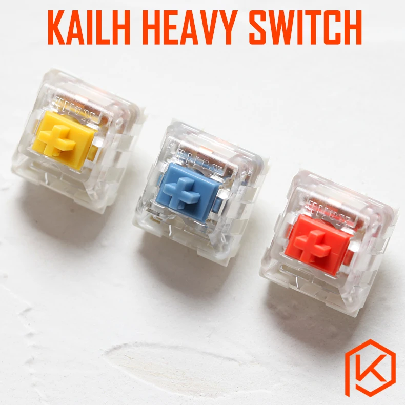 Kailh Heavy Switch dark yellow burnt orange pale blue RGB SMD Switches For Mechanical keyboard mx 3pin